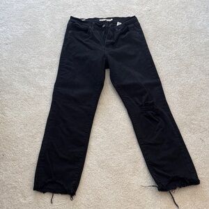Women's Levi’s Black Distressed Ankle Jeans